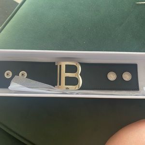 Balmain Leather cuff bracelet